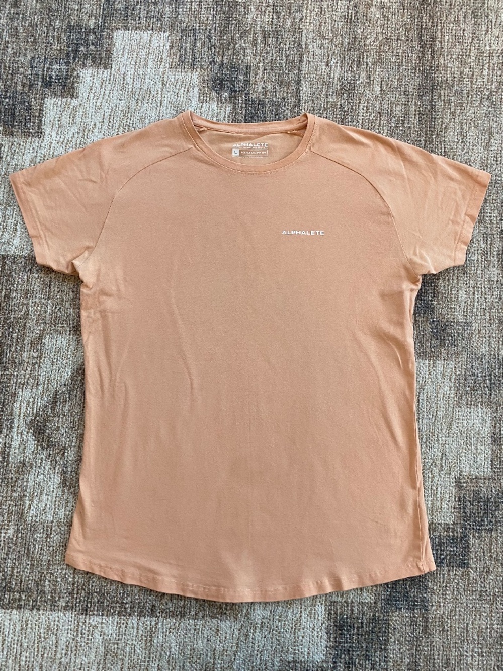 Alphalete Men's Light Orange Logo T-Shirt